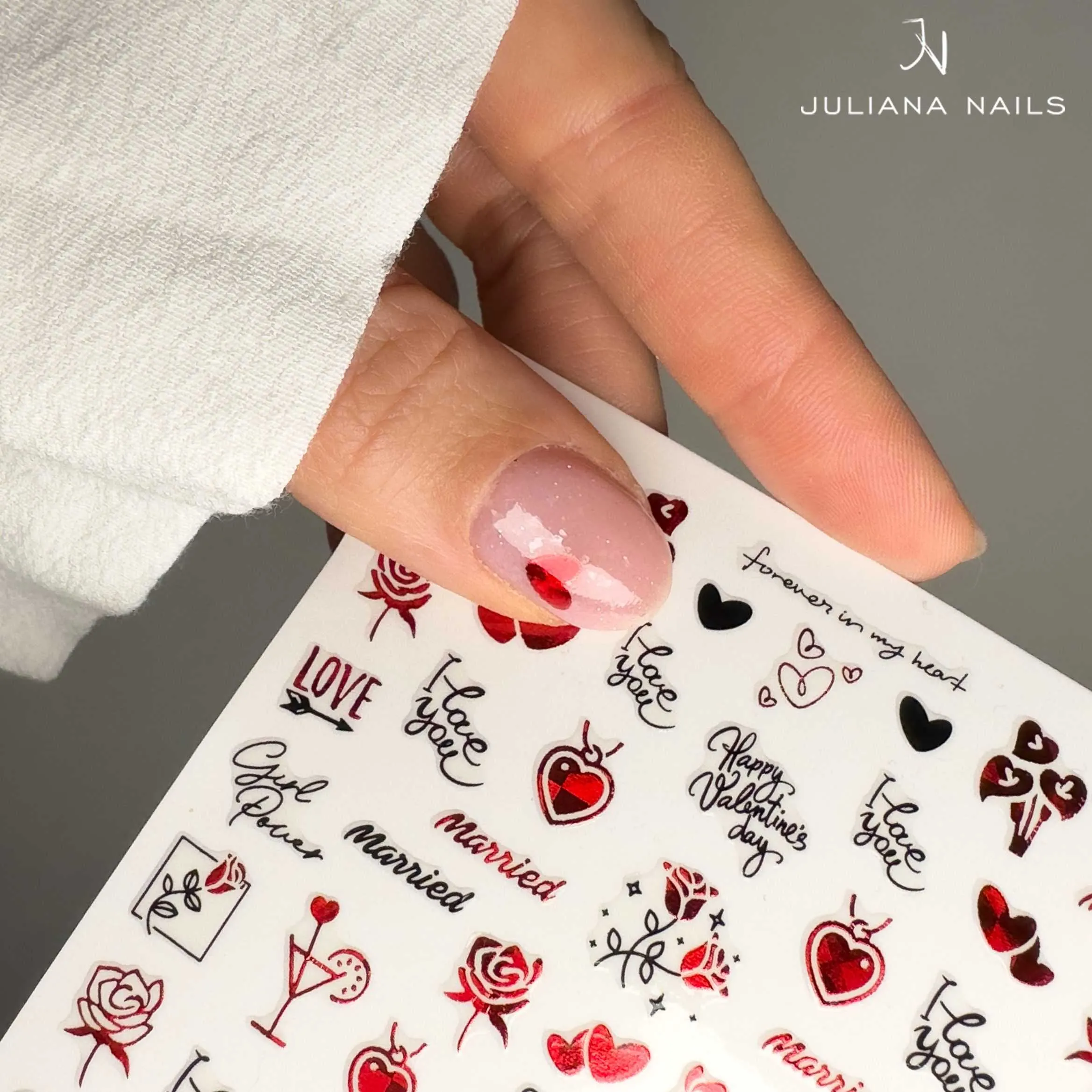 nail sticker – heart whisper 5 - slika 1