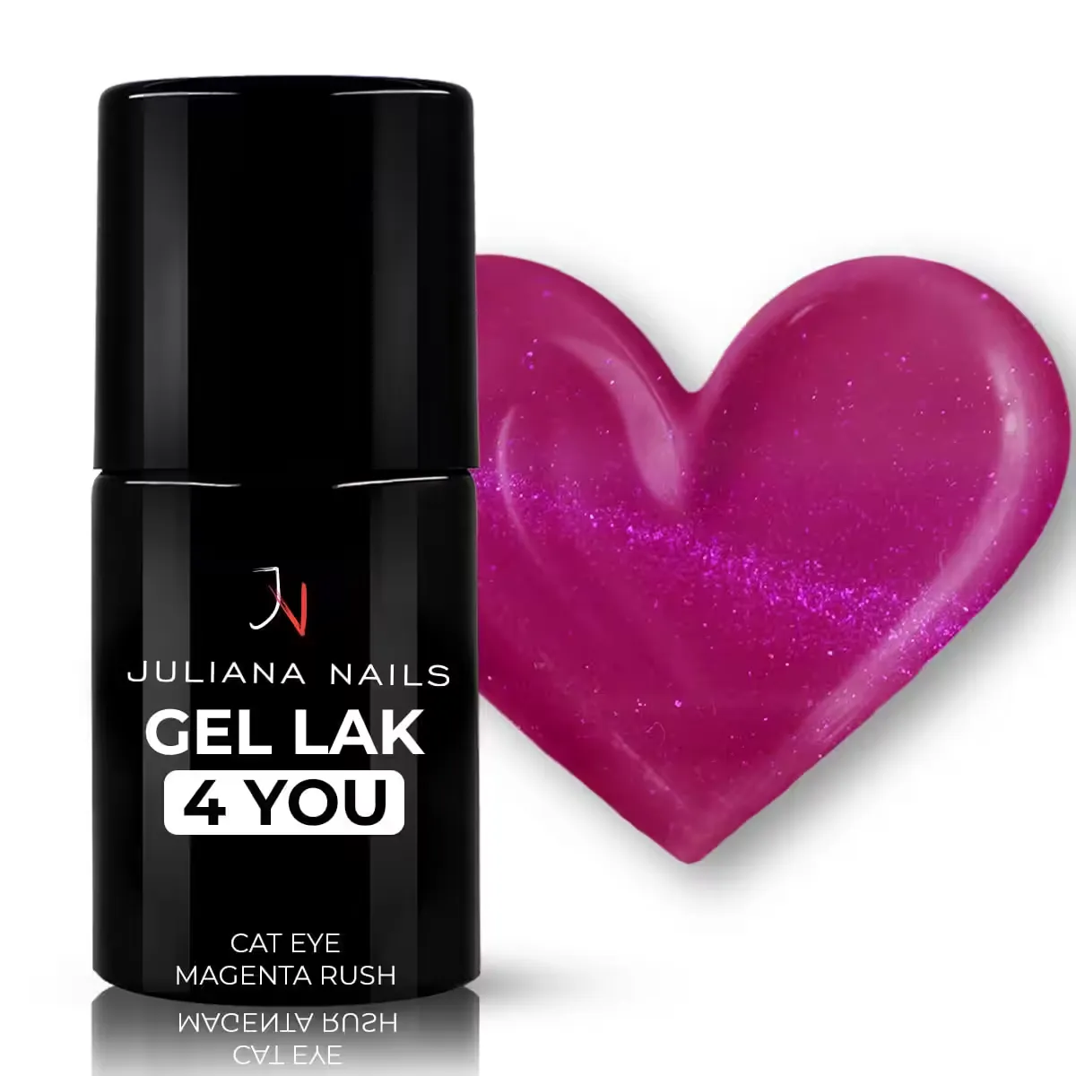 gel lak 4 you - cat eye magenta rush 6ml - slika 2