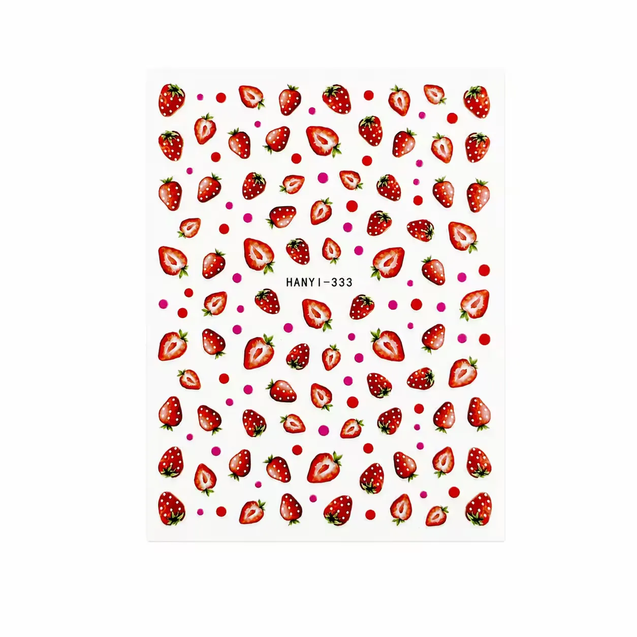 Nail Stickers – Small Strawberries - Zagreb