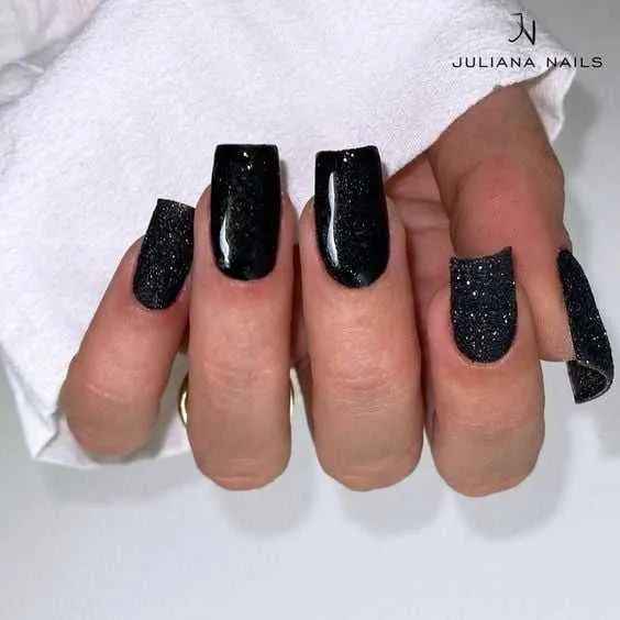 micro glitter - pure black - slika 2