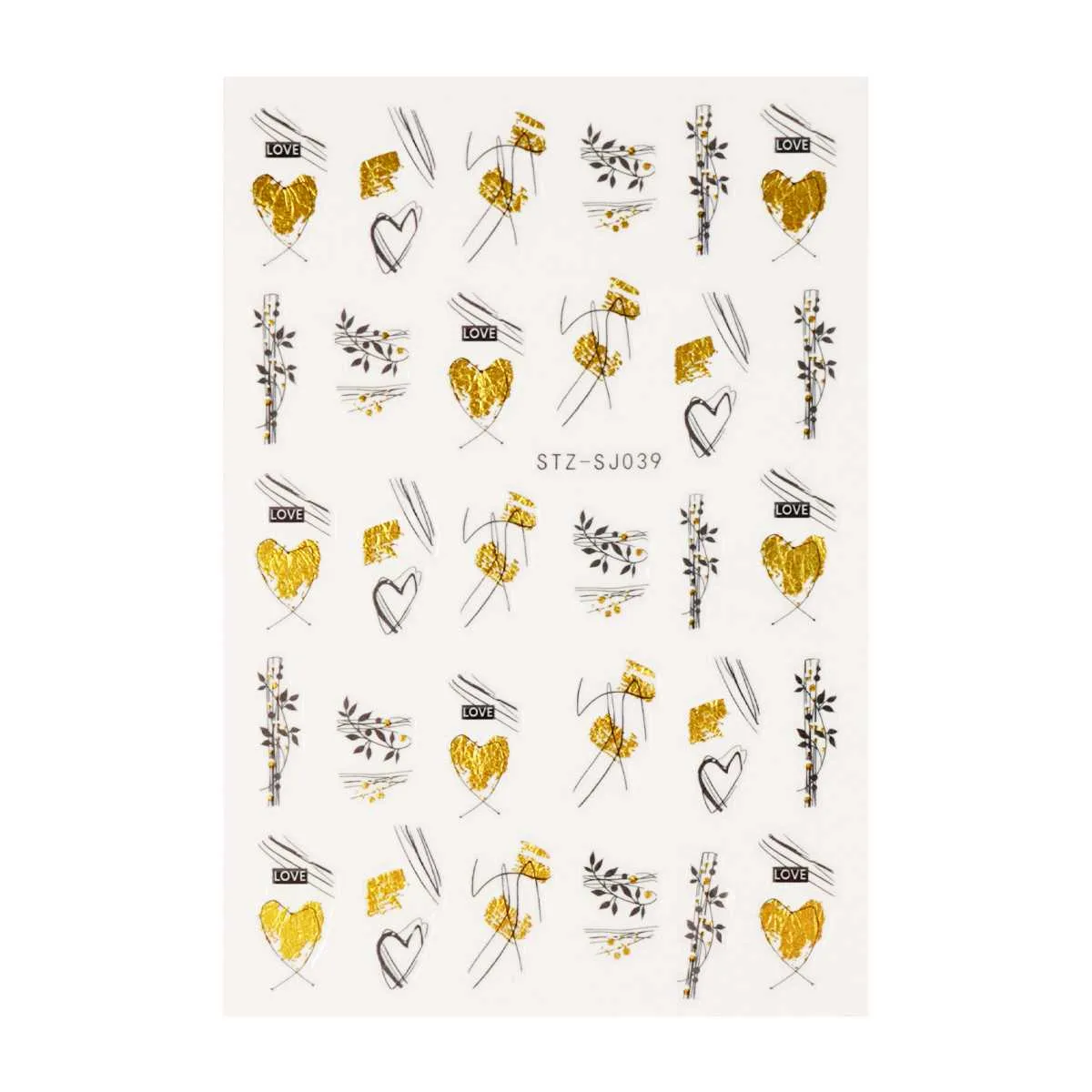 nail sticker – heart whisper 10 - slika 1