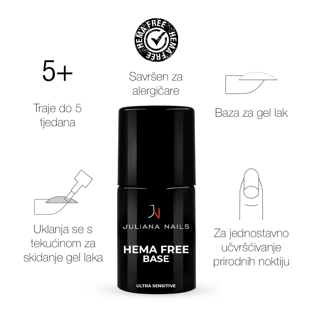 gel lak base – hema free - slika 2