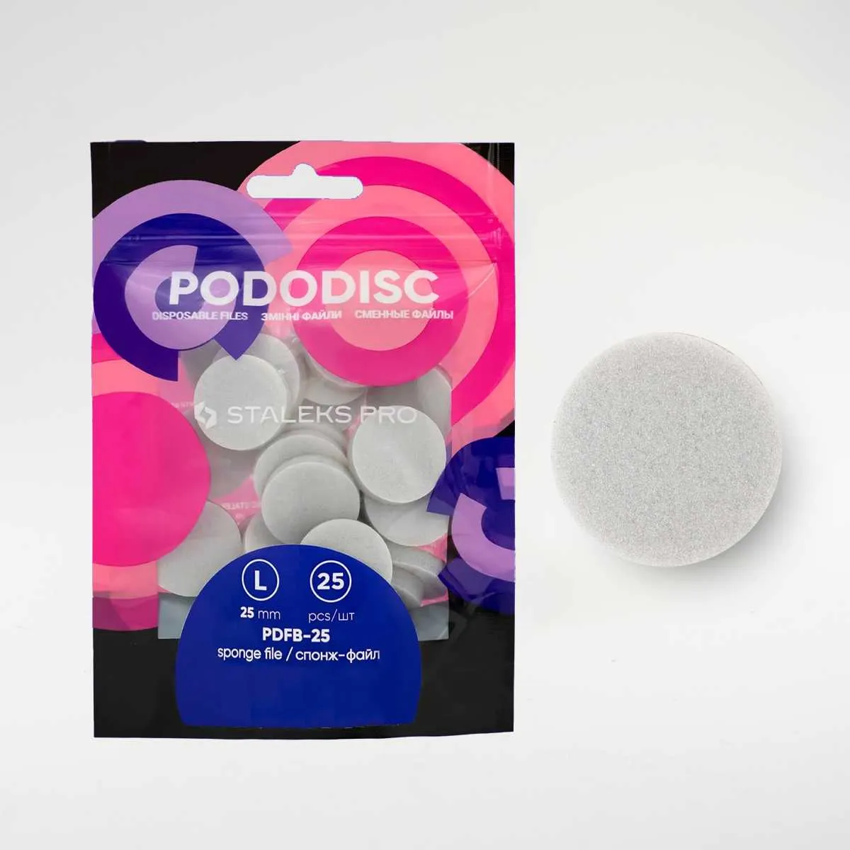 pododisc zamjenski jastučići soft – staleks pro – l – vrlo sitna zrnatost (25 komada) - slika 3