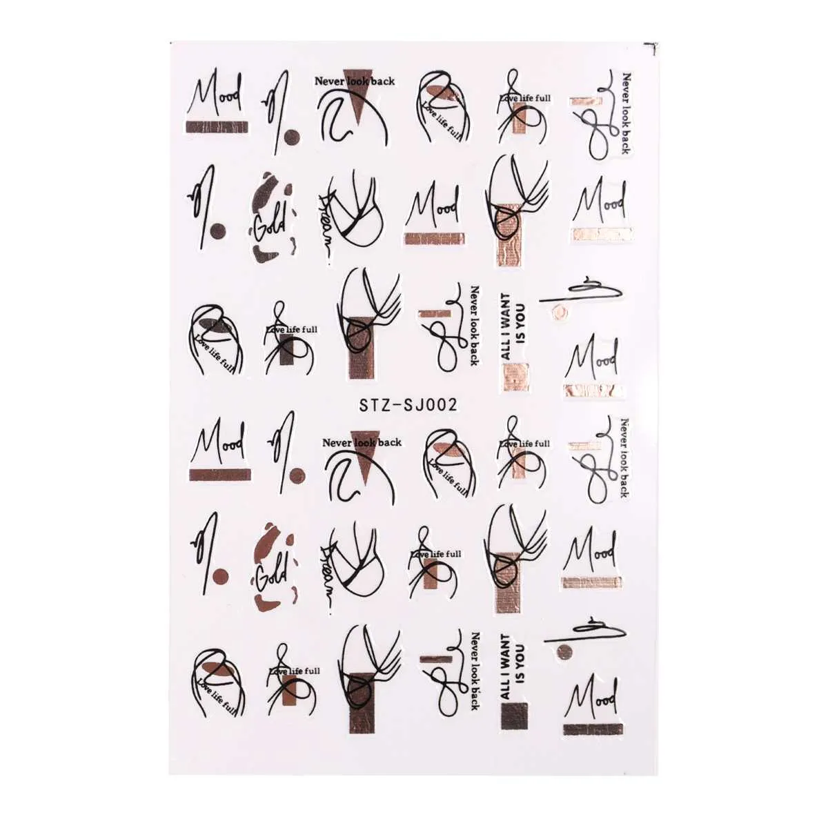 nail sticker – rosegold lover 2 - slika 2