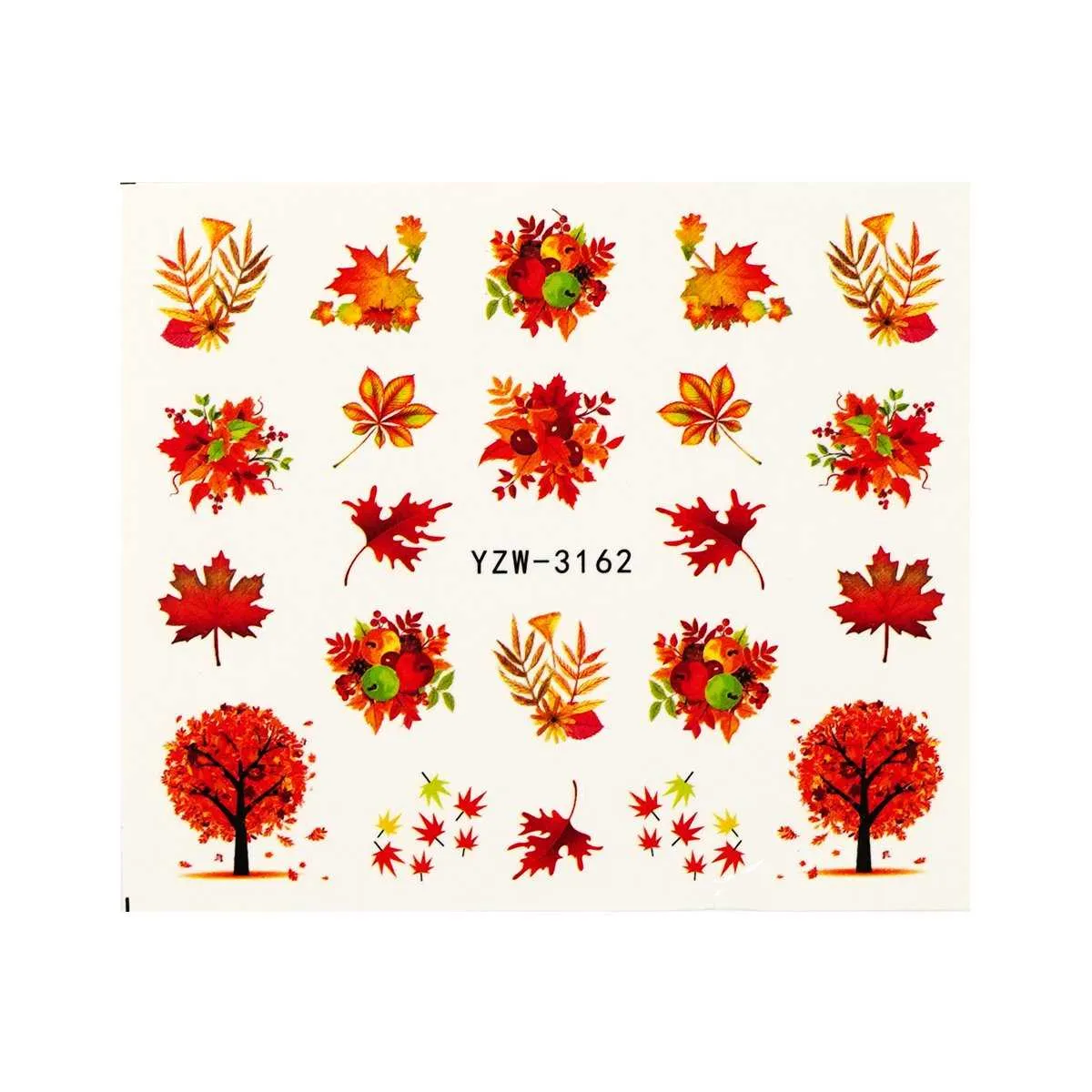 nail art water transfer tattoo – cozy autumn 3 - slika 2