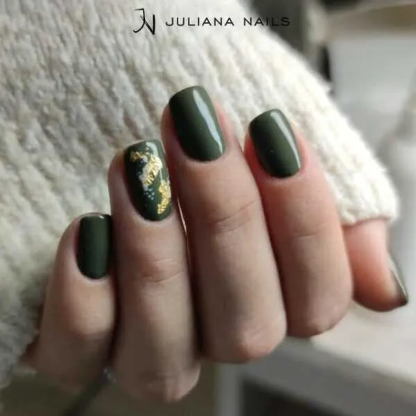 nail art folija golden glow - slika 2