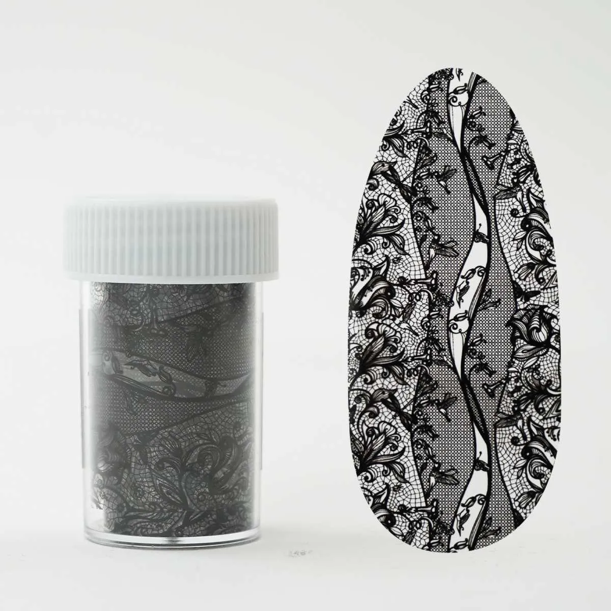 transfer folija - mystic lace - crna - slika 3