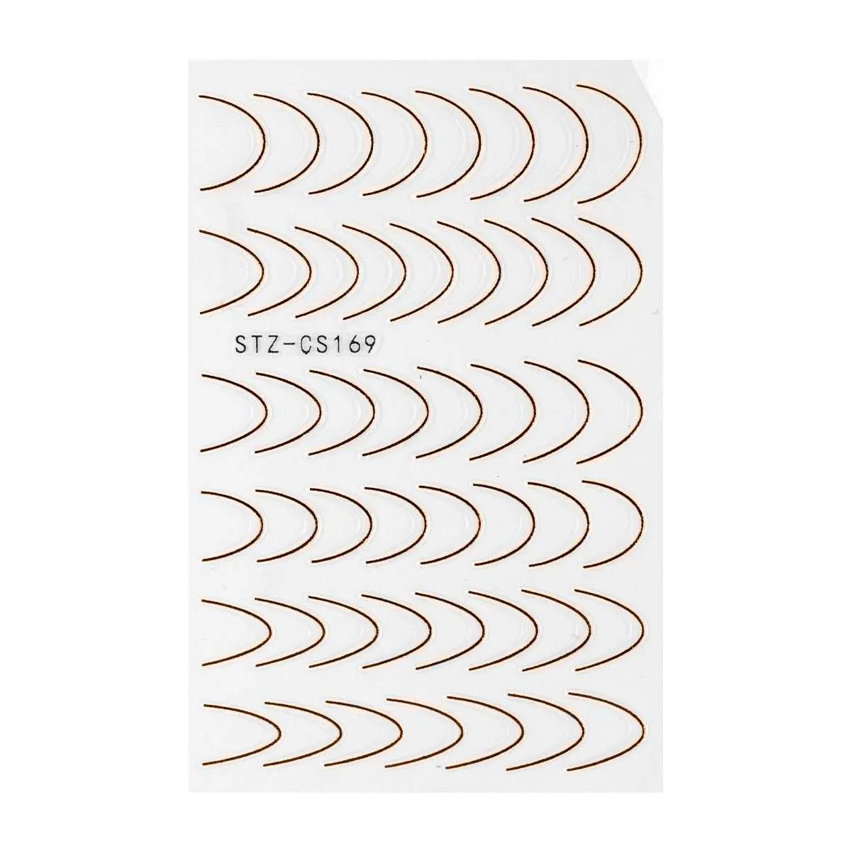 nail sticker – sleeky french – rosegold - slika 1