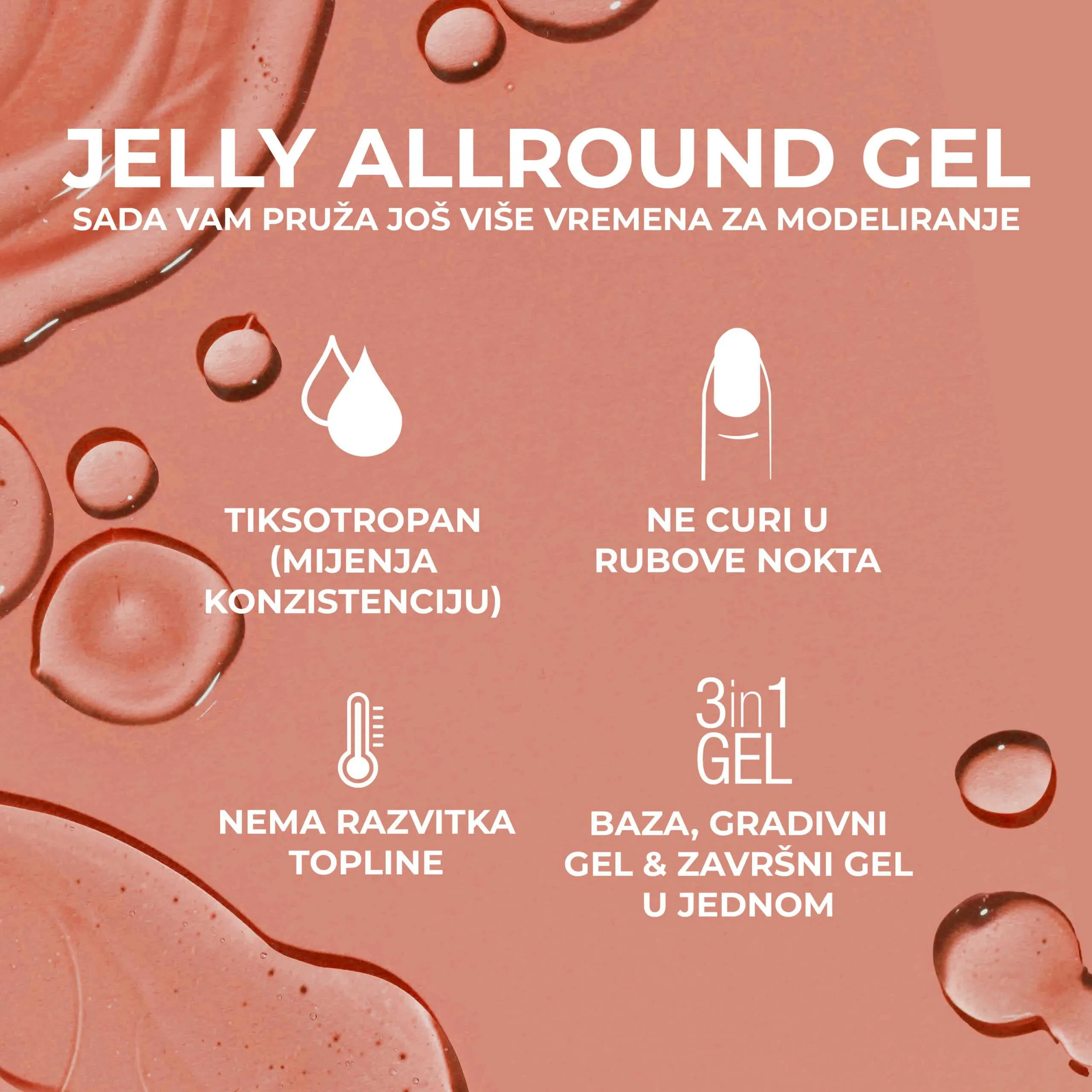 jelly allround gel – milky white - slika 2