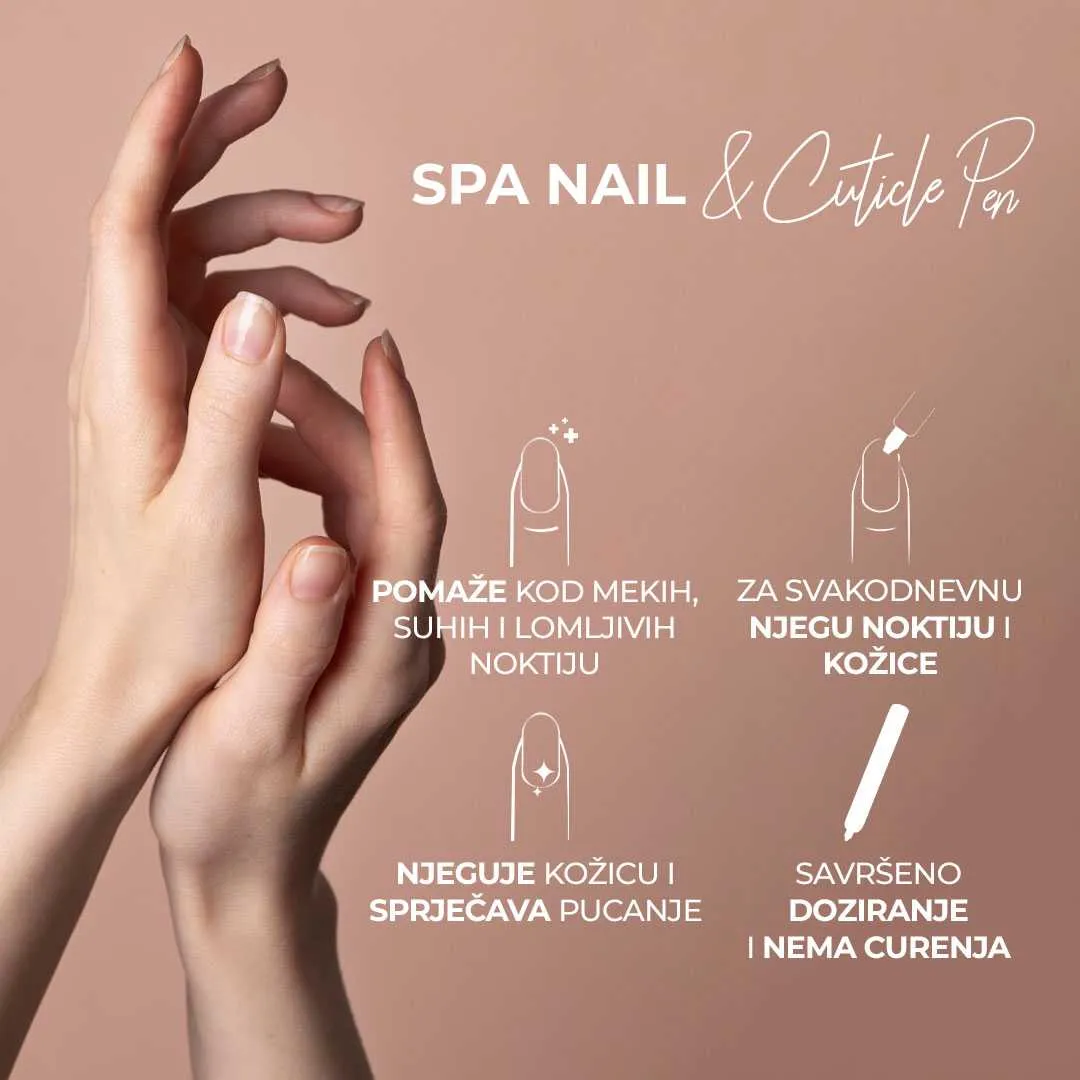 spa nail & cuticle pen – jojoba & vit. e 4ml - slika 2