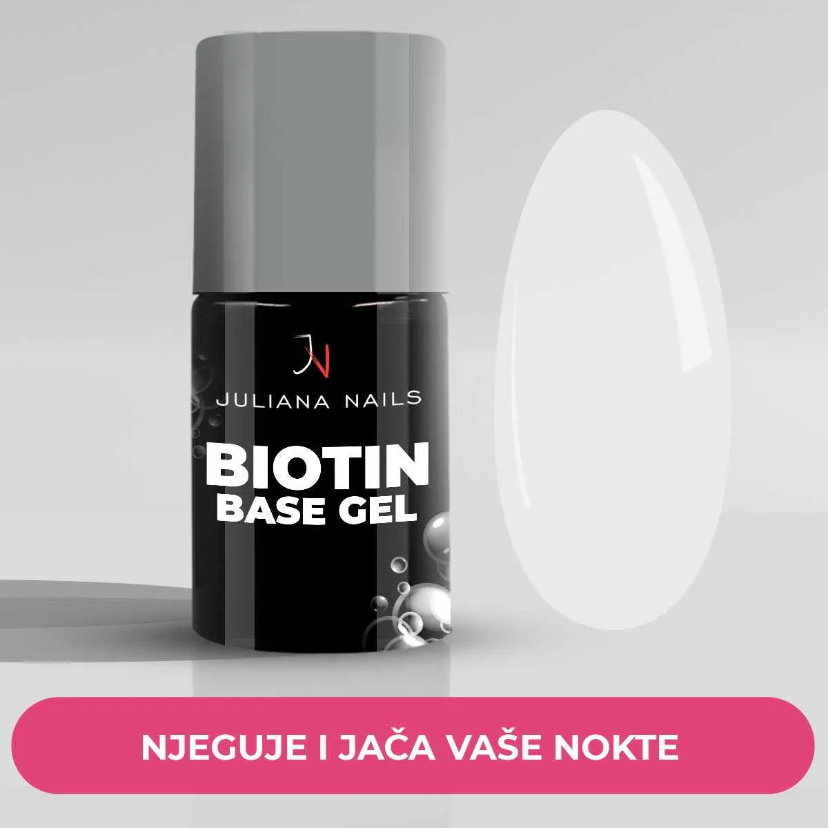 biotin base gel - milky white - slika 2