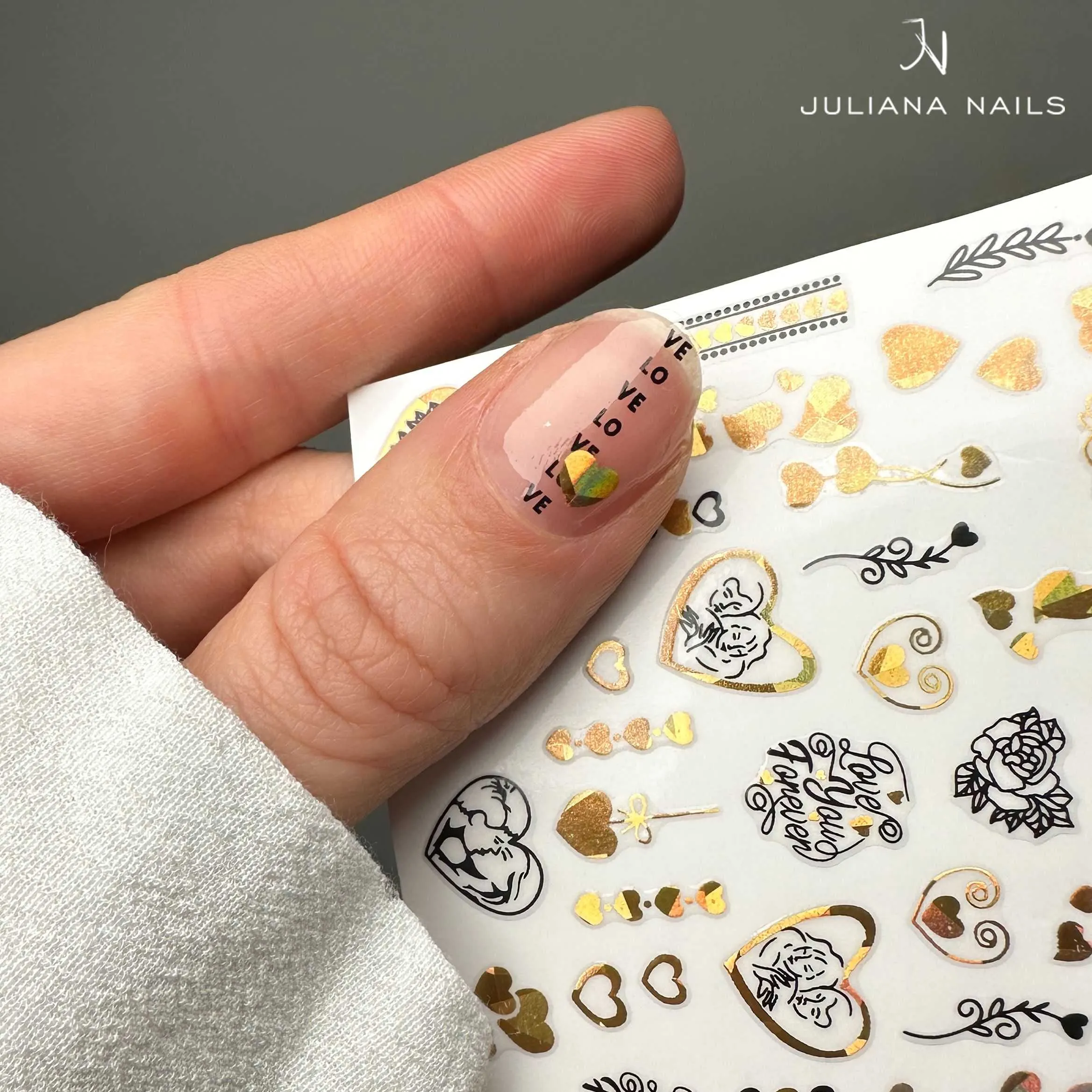 nail sticker – heart whisper 1 - slika 2
