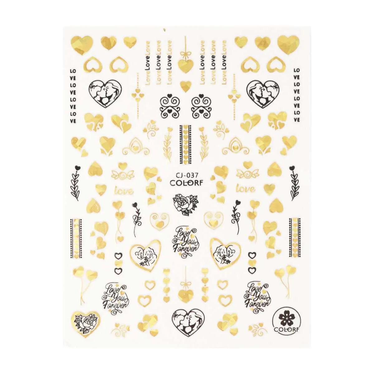 nail sticker – heart whisper 1 - slika 3