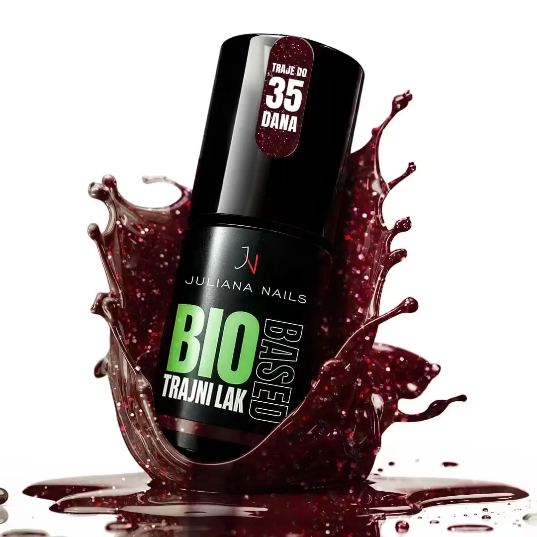biobased trajni lak - glitter poppy 6ml - slika 6