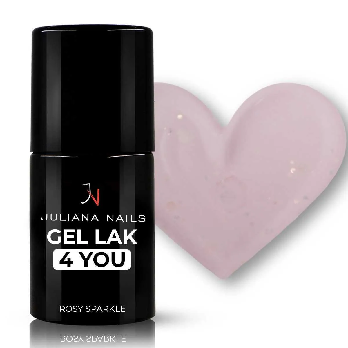 gel lak 4 you - rosy sparkle 6ml - slika 3