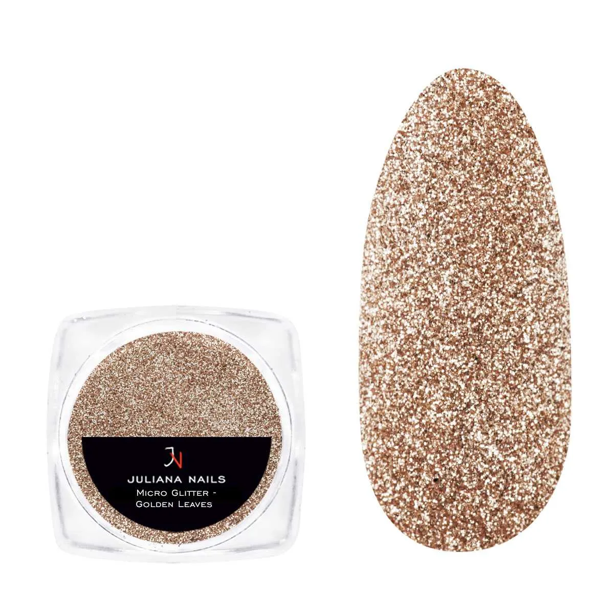 micro glitter - golden leaves - slika 4