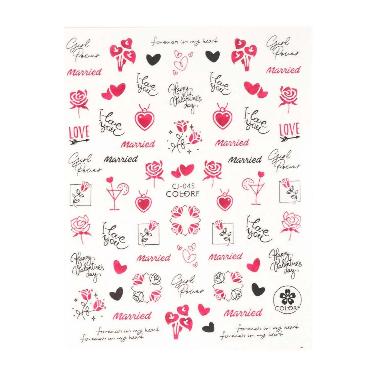 nail sticker – heart whisper 5 - slika 3