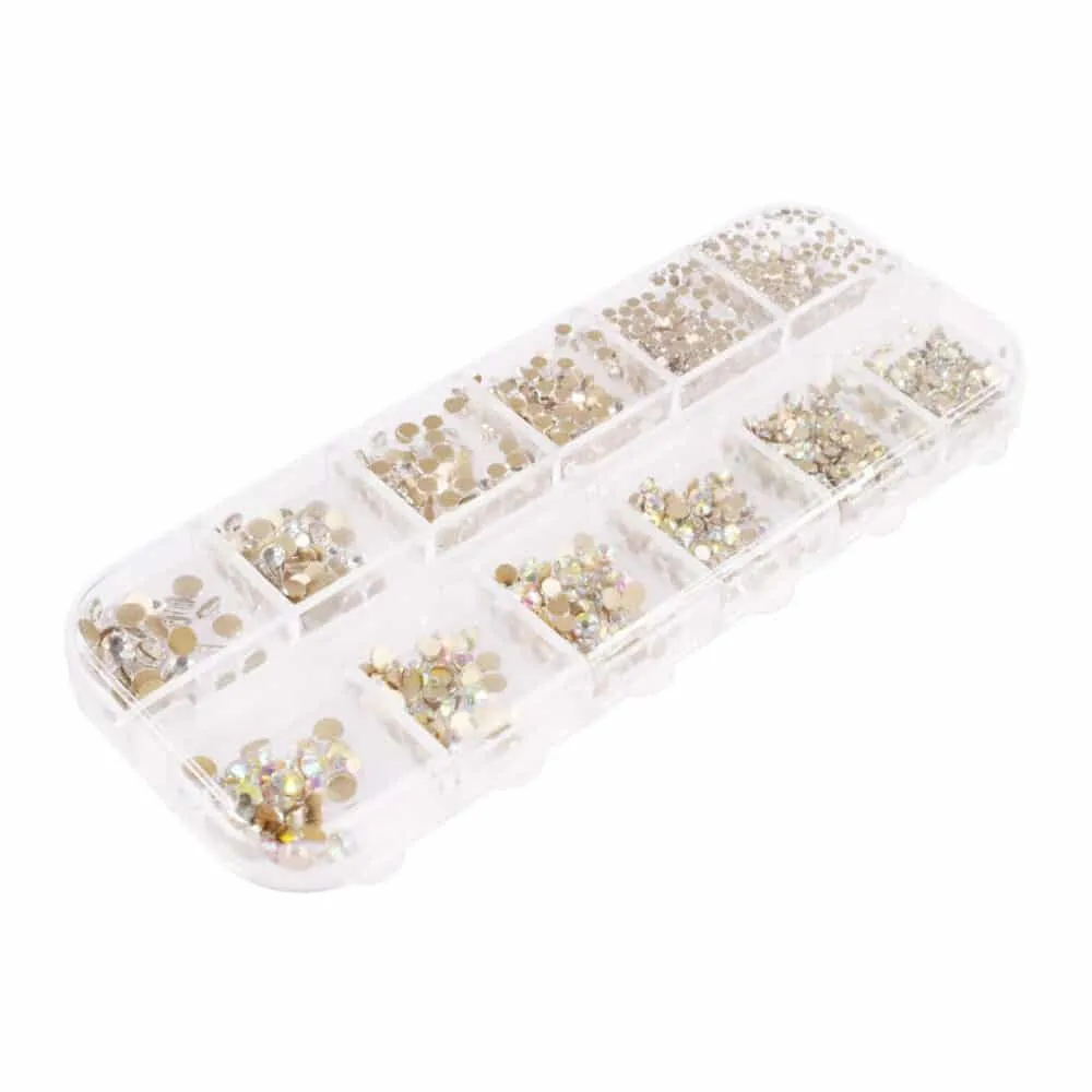 set ukrasnih kamenčića xl – silver & aurora boreale - slika 1