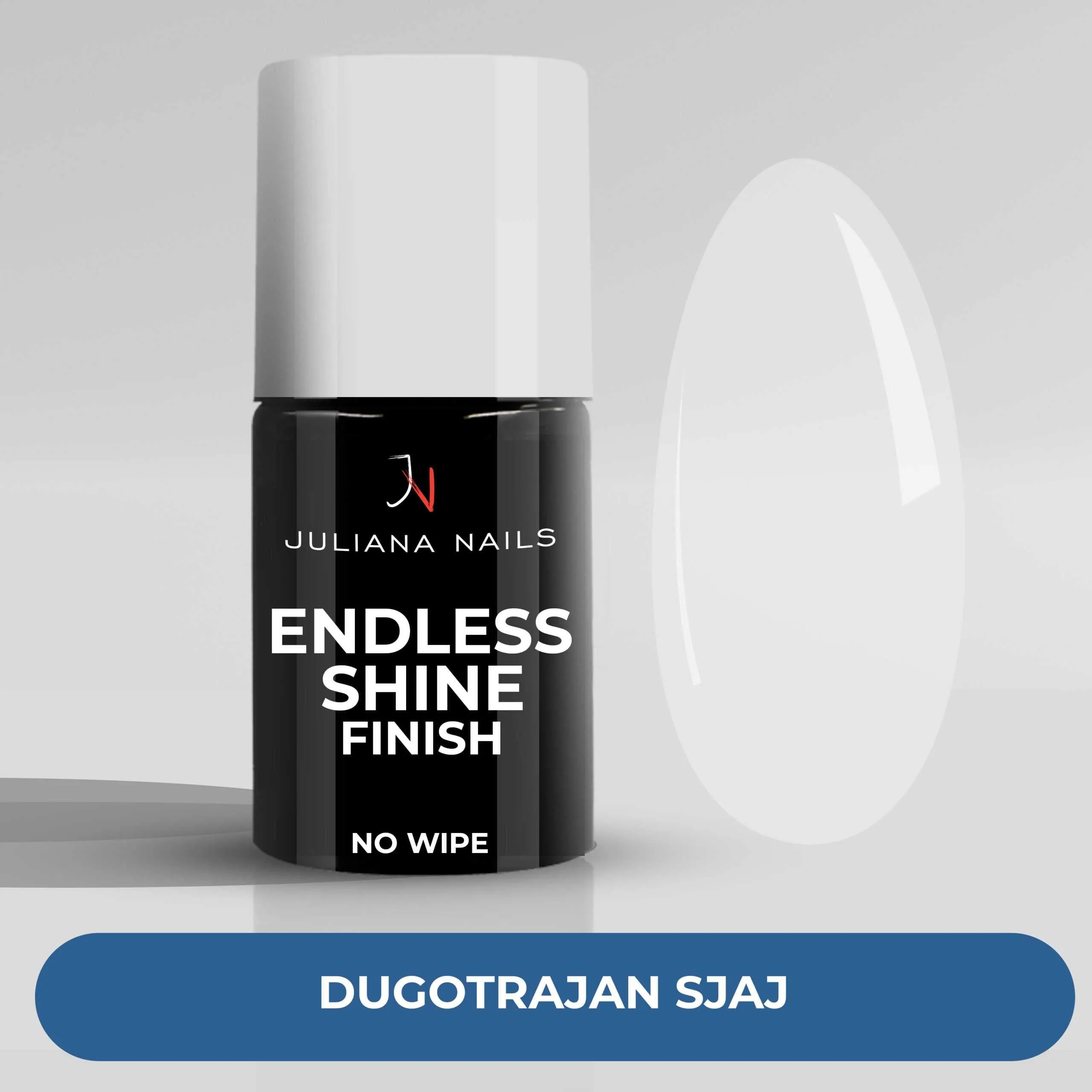 gel lak endless shine finish - milky white - slika 2