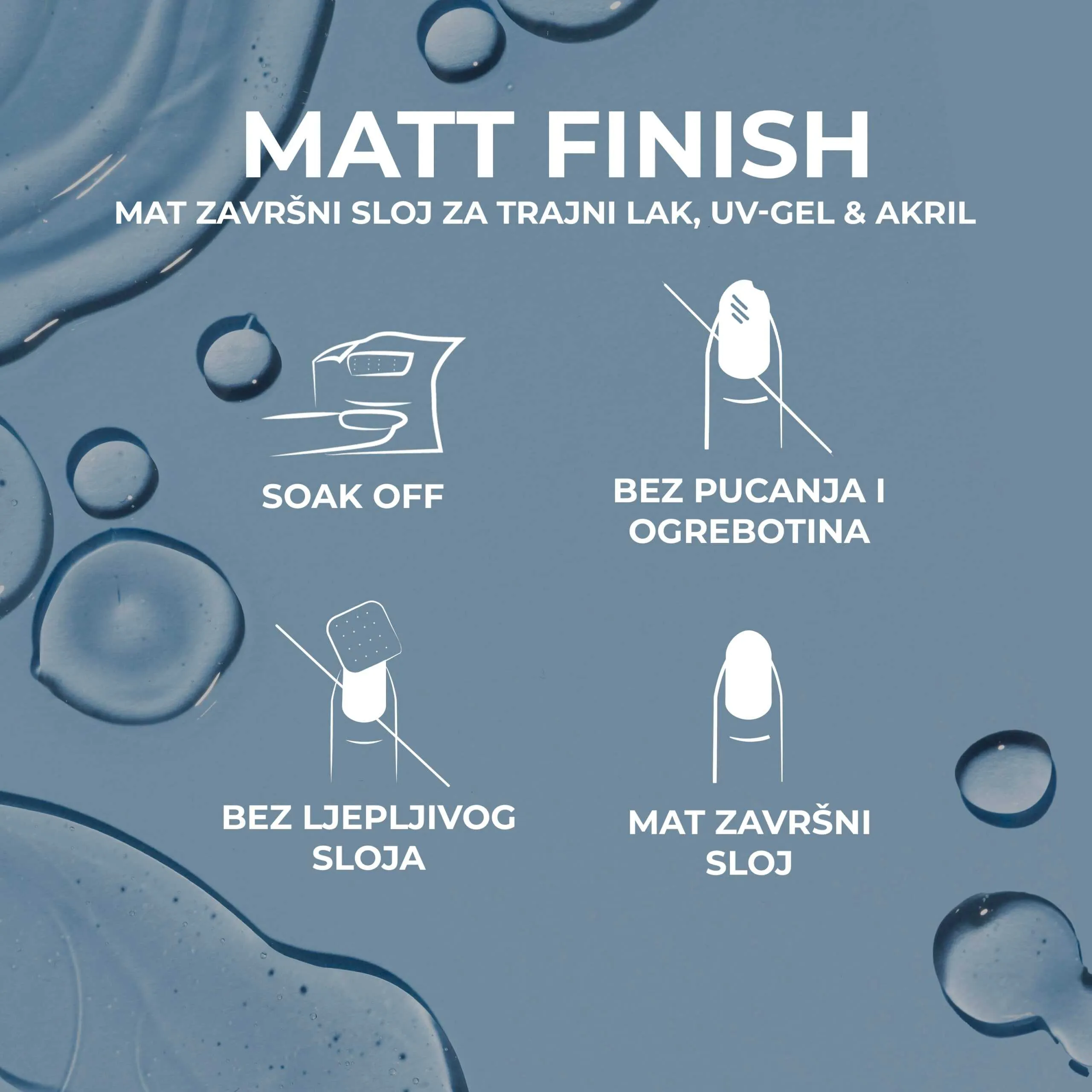 gel lak matt finish – no wipe - slika 2