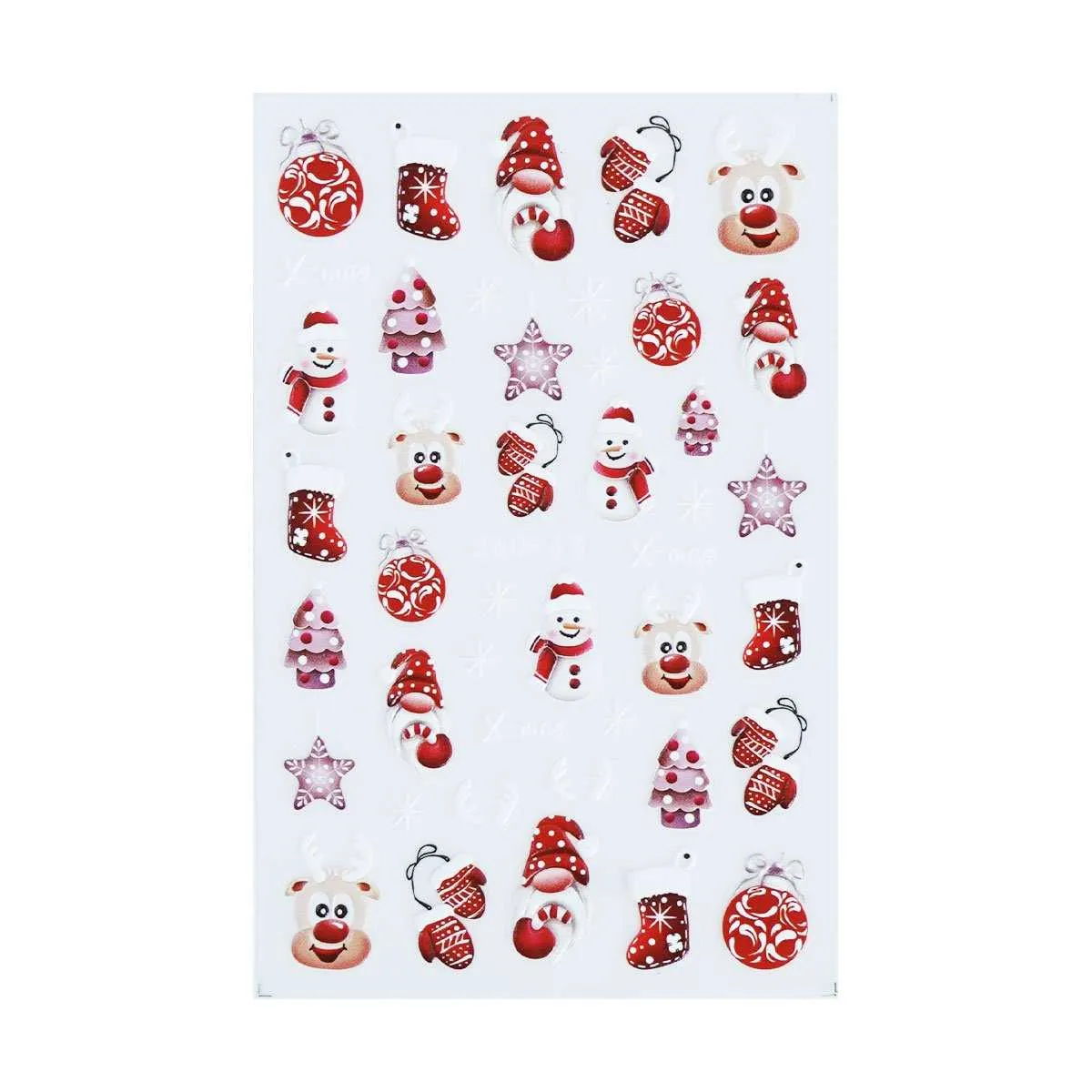 5d nail sticker - sweet christmas 3 - slika 1