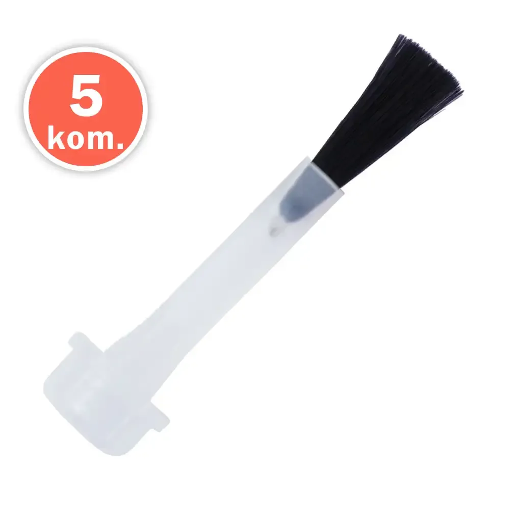 gel lak zamjenski kist 6ml – ravni – crni (5 kom.) - slika 2