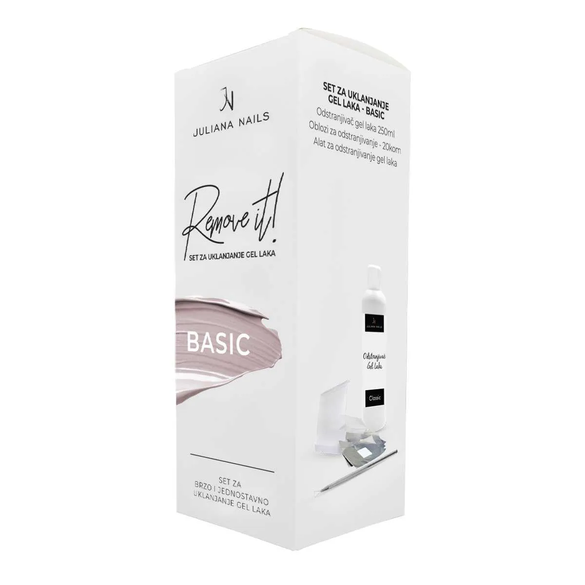 Set za uklanjanje gel laka (trajnog laka) – Basic - Zagreb