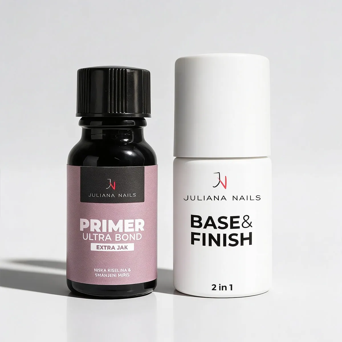 gel lak base-duo - primer + base & finish set - slika 1