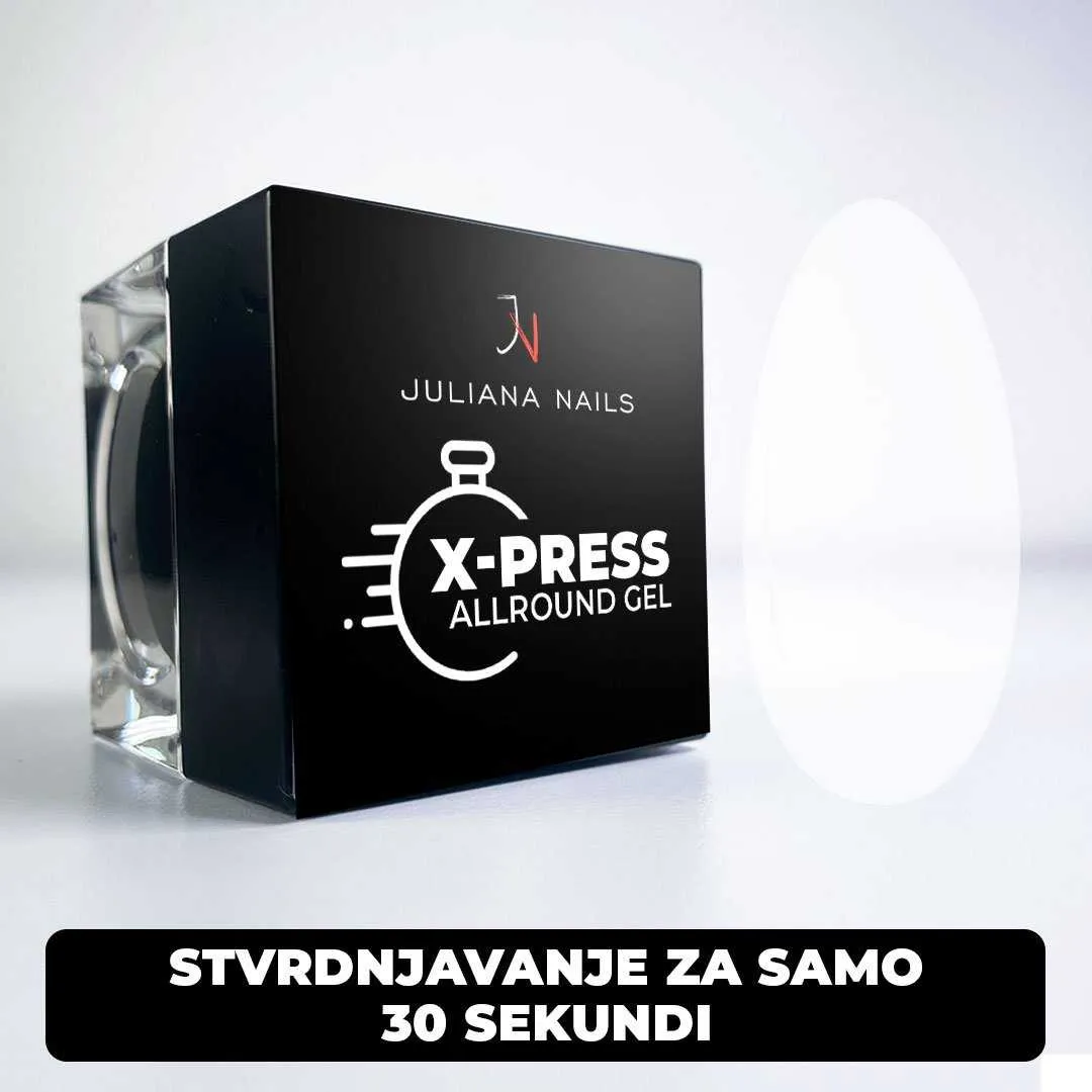 x-press allround gel – 30 sek. – milky white - slika 4