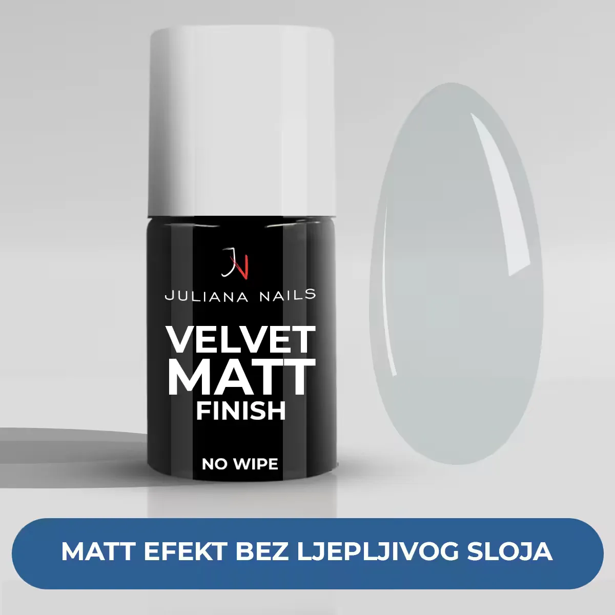 gel lak velvet matt finish - no wipe - slika 1