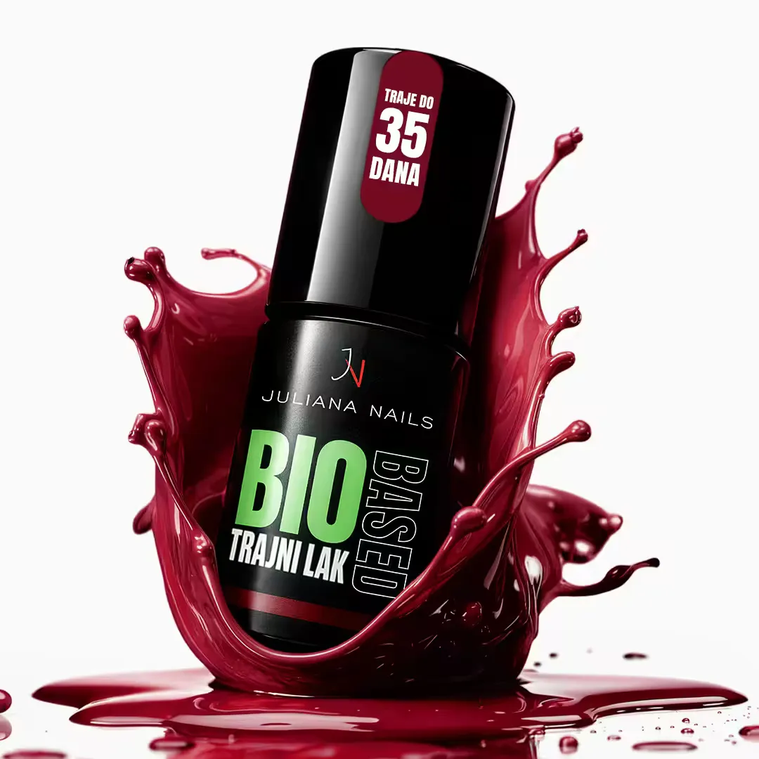 biobased trajni lak - deep cherry 6ml - slika 6