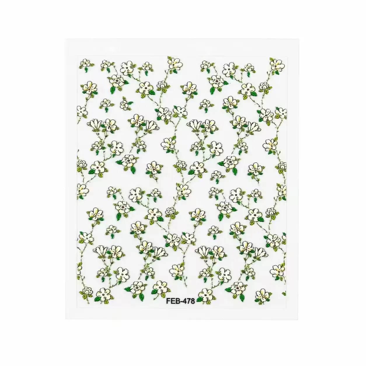 3d nail stickers delicate mini flowers - slika 1