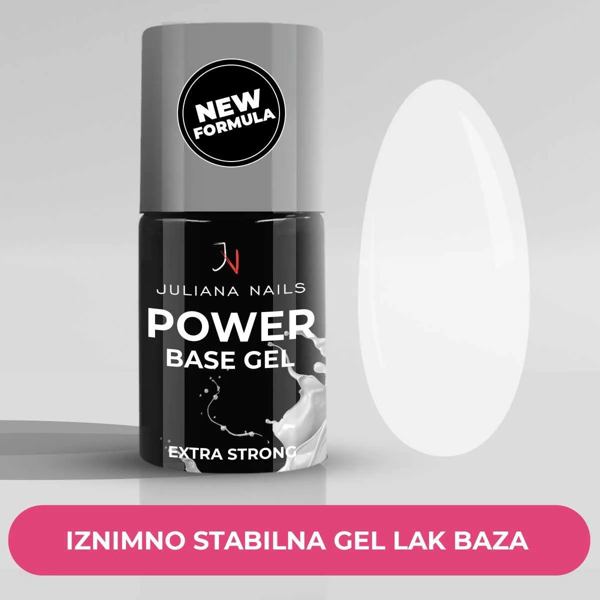 power base gel - milky white - slika 6