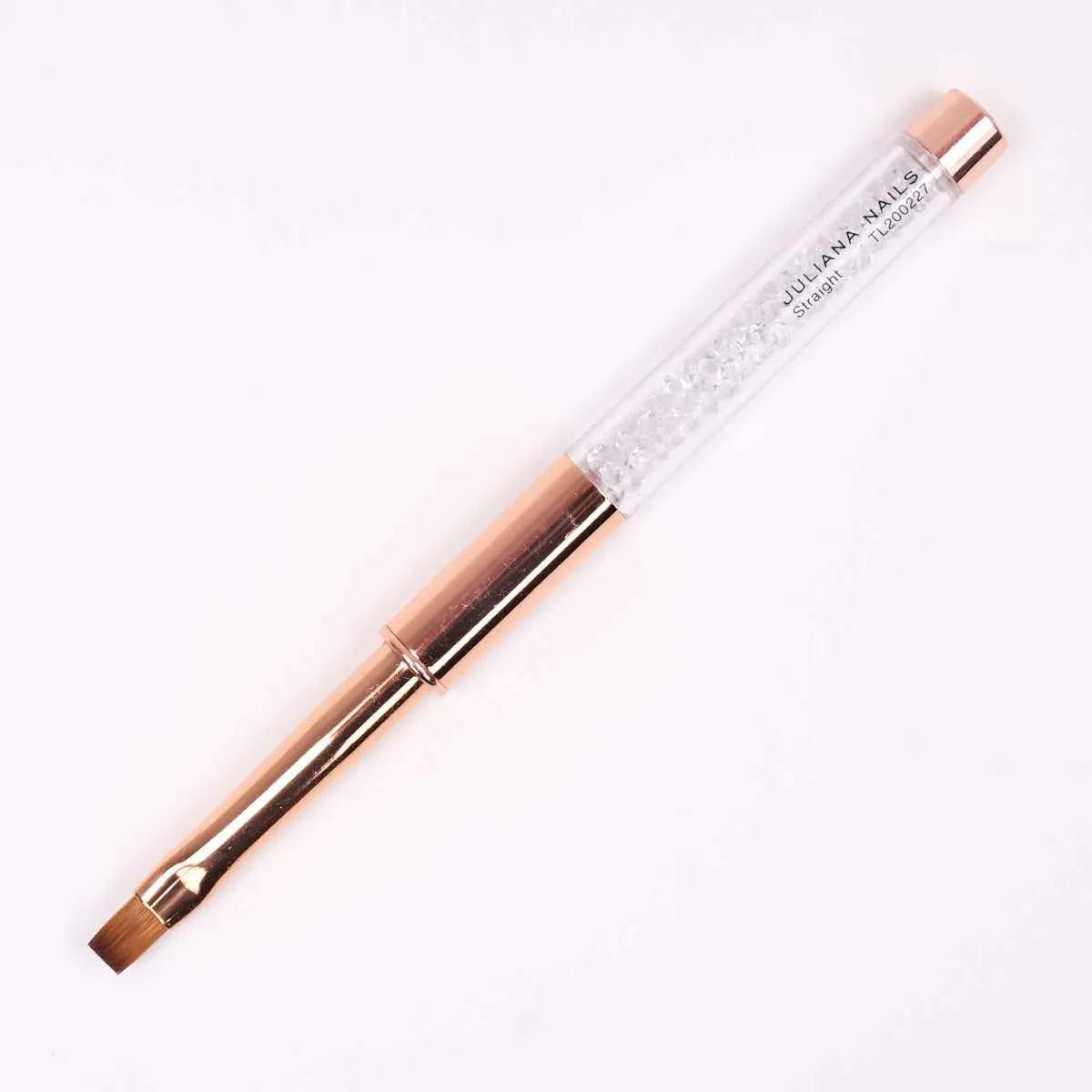 kist za gel sa zaštitnom kapicom – ravni – rose gold - slika 4
