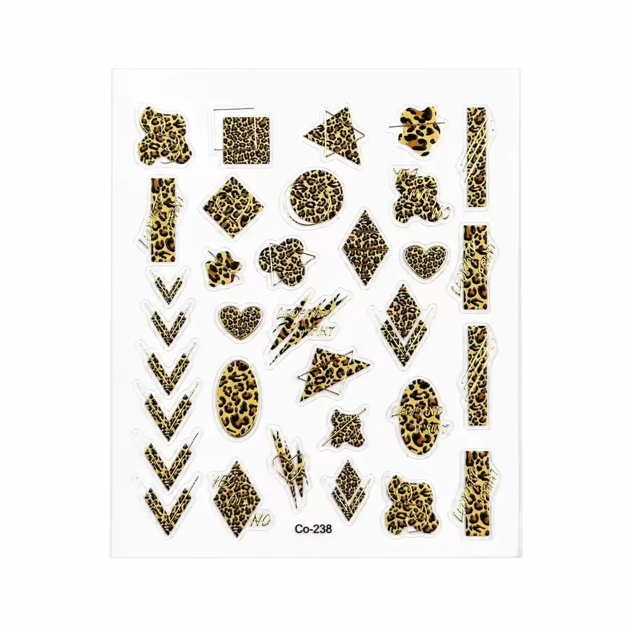 3d nail stickers leo mix - slika 1