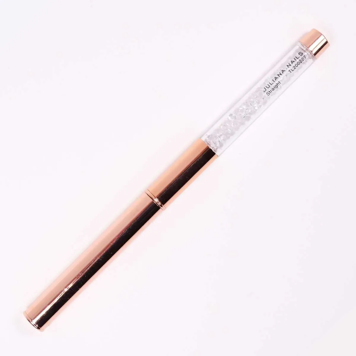 kist za gel sa zaštitnom kapicom – ravni – rose gold - slika 2