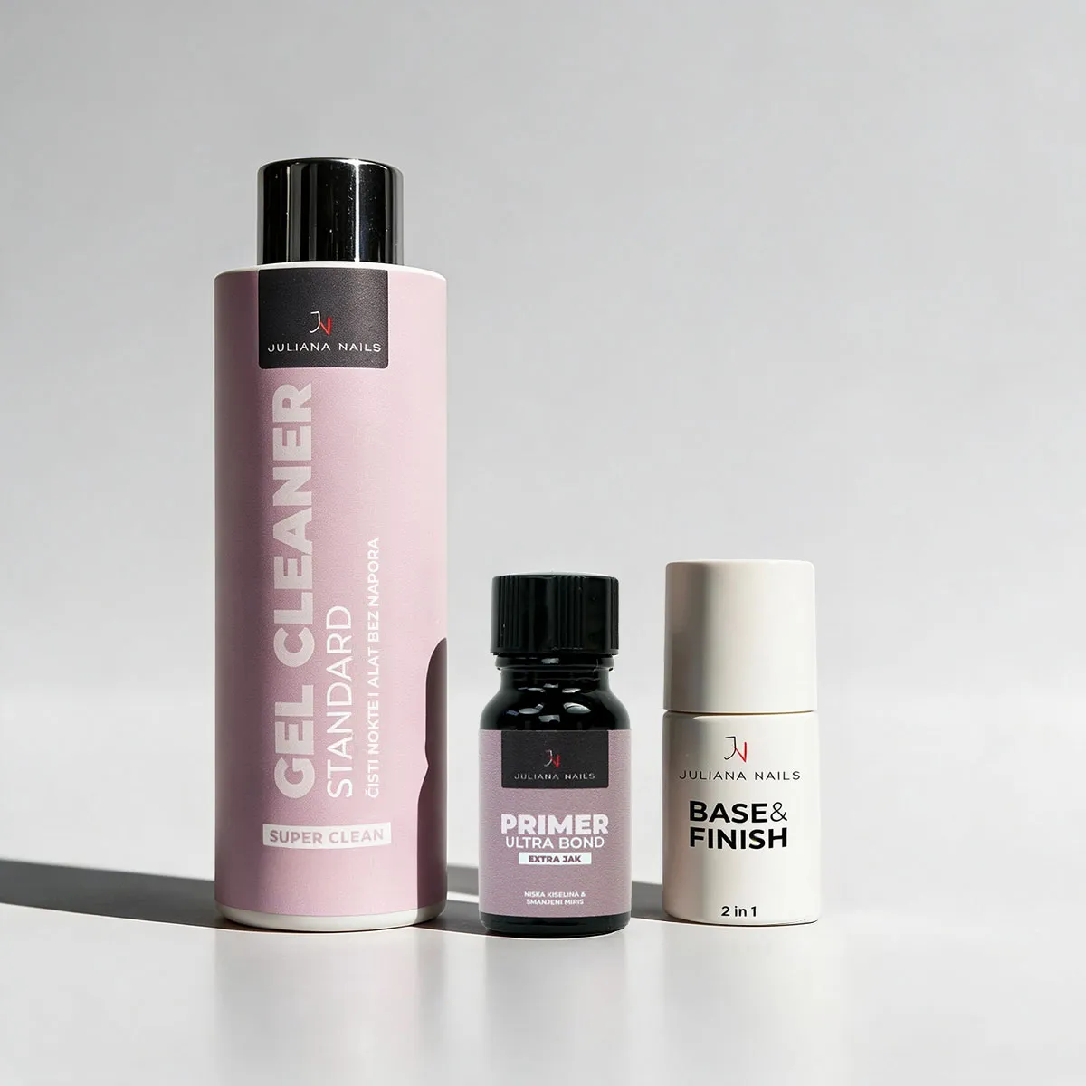 vegan nails set - gel lak 4 you hema-free (primer, base & top) - slika 1