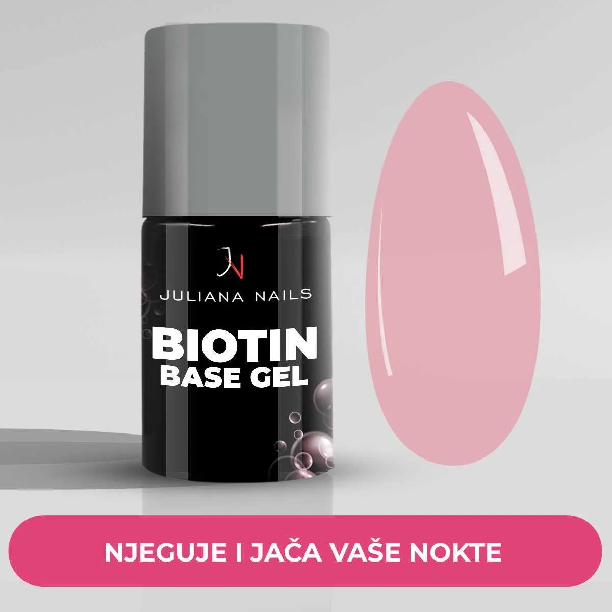 biotin base gel - natural rose - slika 2