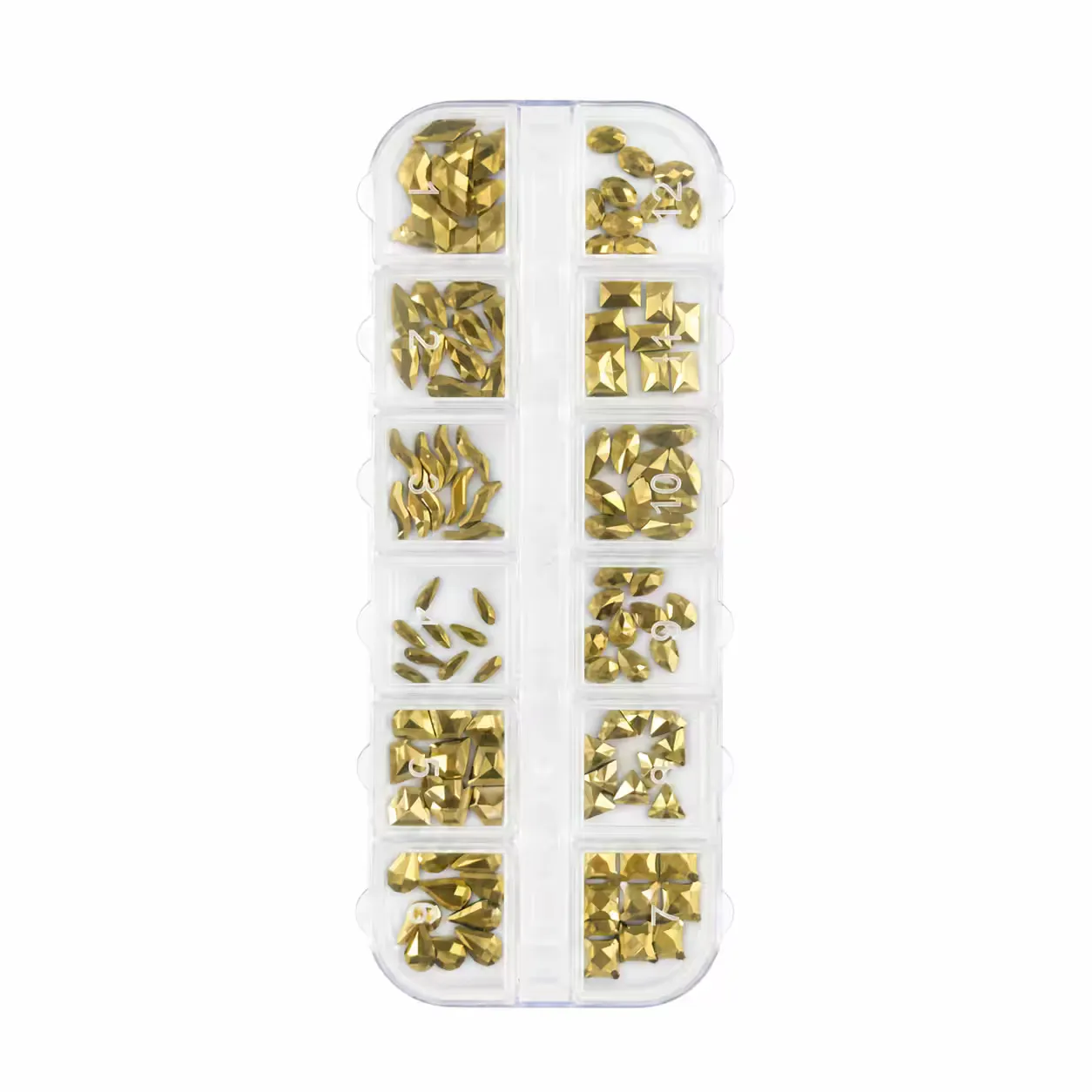 overlay rhinestone mix gold - slika 1