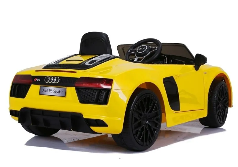 licencirani auto na akumulator audi r8 xl – žuti - slika 6
