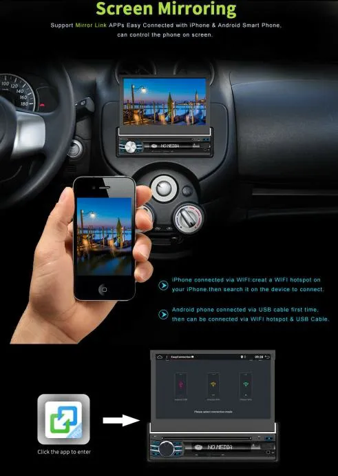 1din radio na izvlačenje android 10. - slika 4
