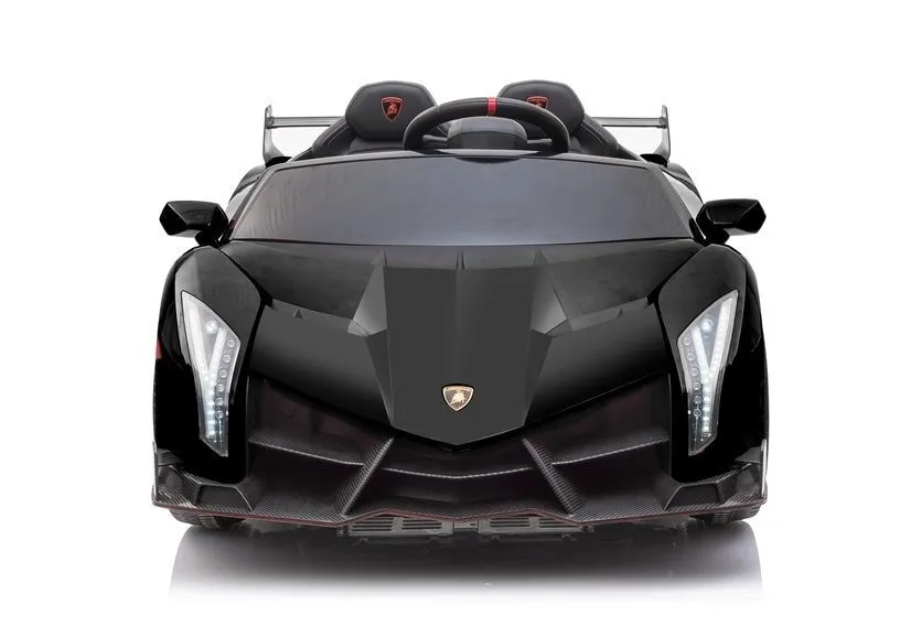 licencirani auto na akumulator lamborghini veneno 4x4 + mp4 - crni - slika 2