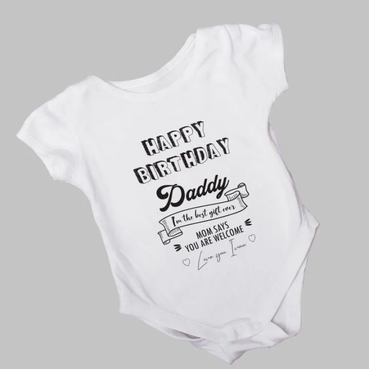 Personalizirani bodiji za bebe – Za tatin rođendan - Osijek