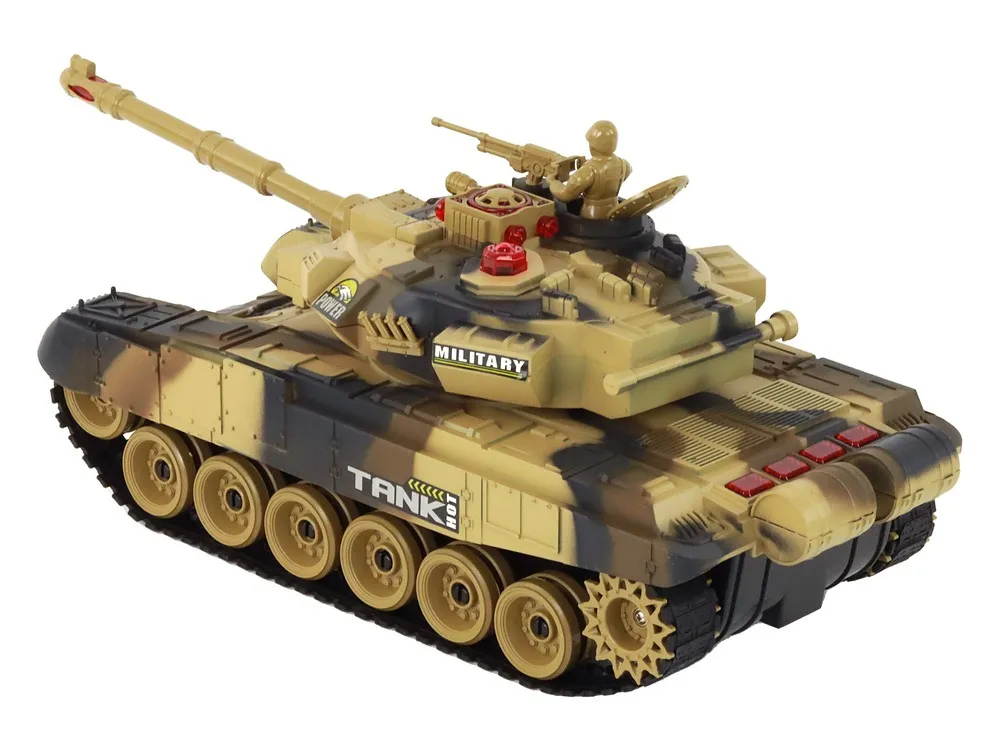 remote controlled fighting tanks set war tank rc battle infrared - slika 3
