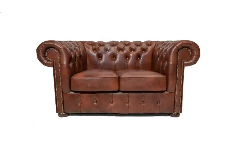 Chesterfield Dvosjed Class Leather | 2-sjedišta | Cloudy Brown Old - Ježdovec, Zagreb