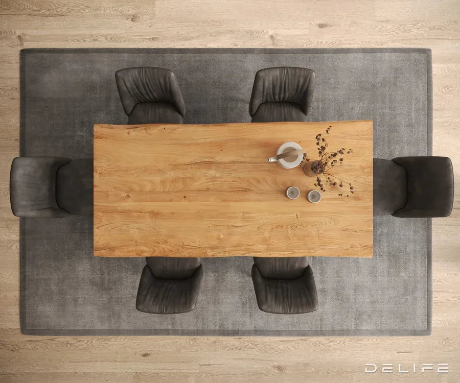 blagovaonski stol edge 200x100cm, materijal: hrast - slika 4