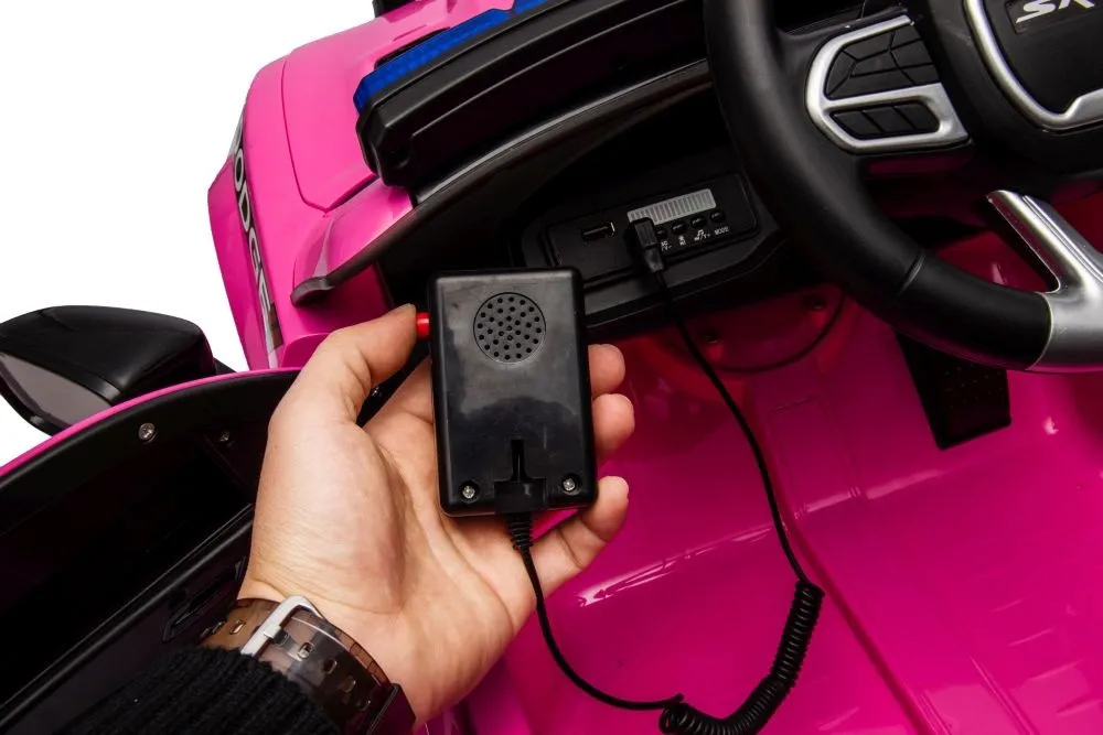 licencirani policijski auto na akumulator dodge charger - rozi - slika 13