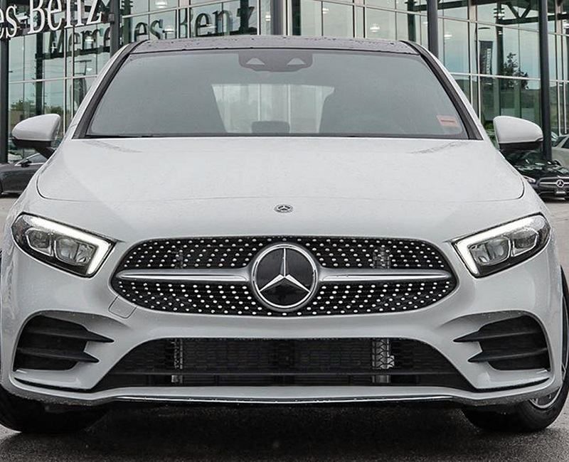 diamond maska za mercedes a-b-c-e-cla-gla-glc klasa- srebrne-crne - slika 14