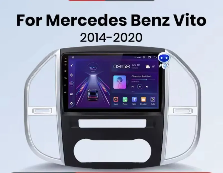 mercedes vito w447 originalna navigacija android multimedija kamera - slika 4