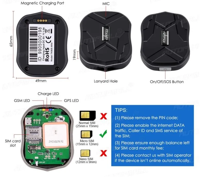 gps mini najmanji lokator za vozila audio prisluškivanje - slika 11